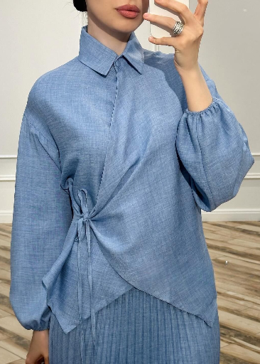 Blue Drape Set